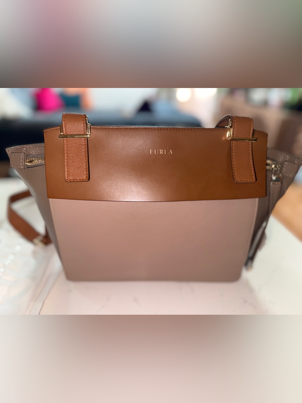 NWT | Furla "Dolce Vita" multi leather crossbody | Rare vintage Saks 5th Avenue